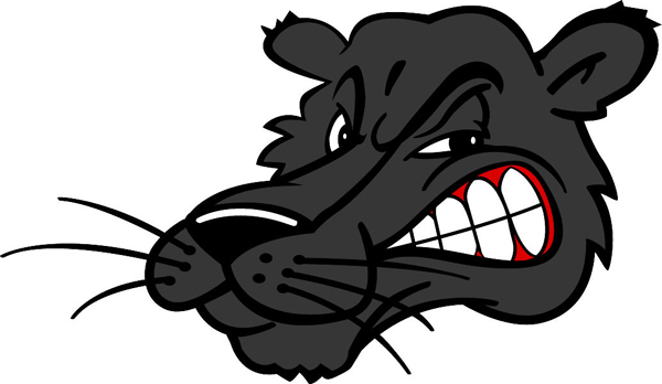 Panther mascot vinyl sports decal. Display team pride! Panther Head 2